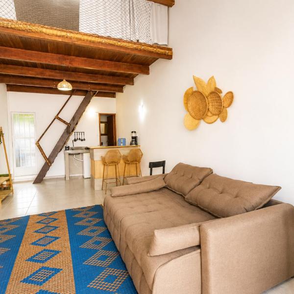Loft charmoso no centro de Búzios com ar-condicionado e Wi-Fi, a passos da Rua das Pedras