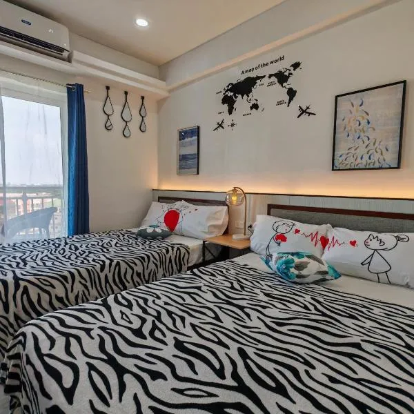 Condo Azur Suites A732, Amani Resorts Residences, 5 minutes Airport, Netflix, Stylish, Cozy with Luxurious Swimming Pool, hotel a Pusok