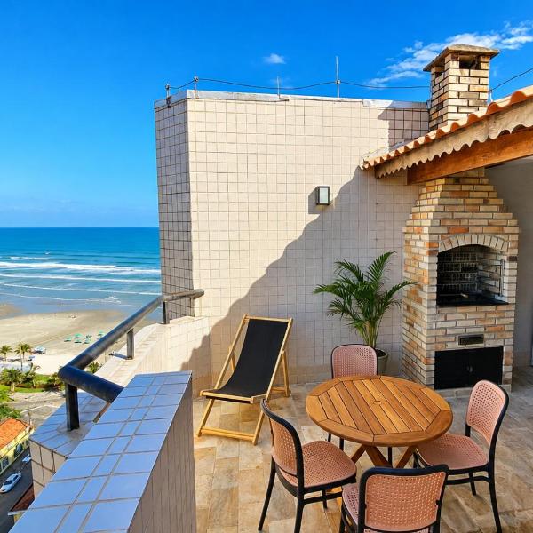 Cobertura Vista pro mar - Churrasqueira Privativa - Praia Grande