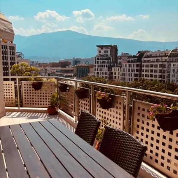 Spacious apartment with a Mountain view, big balcony and parking, hotel di Sofia