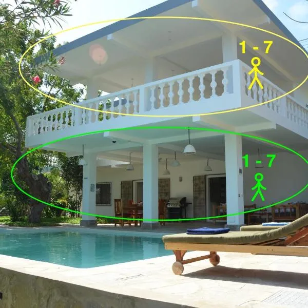 Villa Nika, between palm trees, beach and elephants, hotel a Watamu