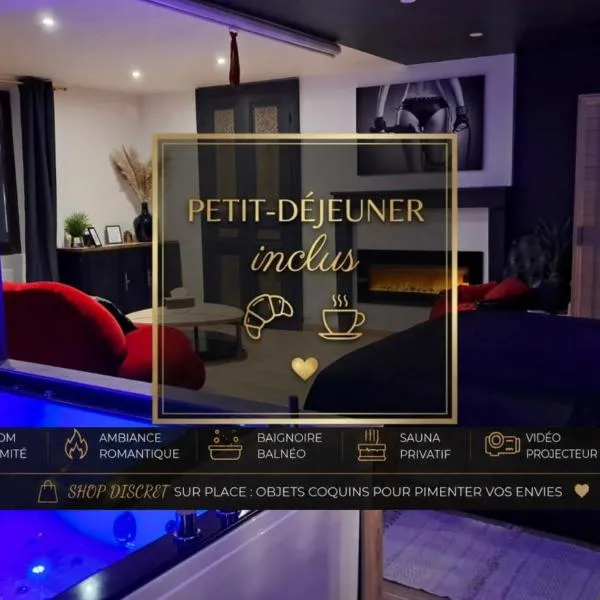 Rien Que Pour Nous Spa privé sauna & vidéoprojecteur, hotell i Argenton-sur-Creuse