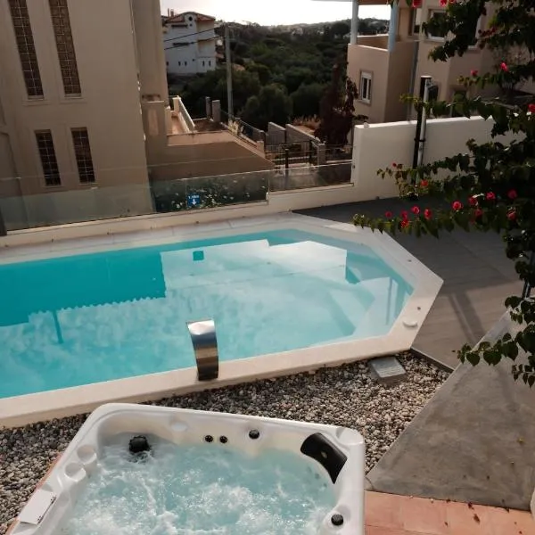 Thimari Sports & Spa with private pool and jacuzzi, hotelli kohteessa Palaiá Fókaia