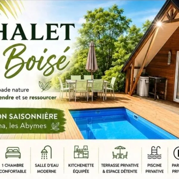 Chalet "Le Boisé", hotell i Les Abymes
