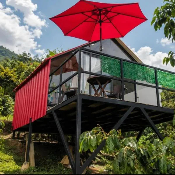 Café y sueños Cabaña Jacuzi externo, hotel din Silvania