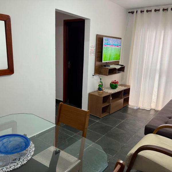 Apartamento Praia Grande completo 5min da praia com garagem