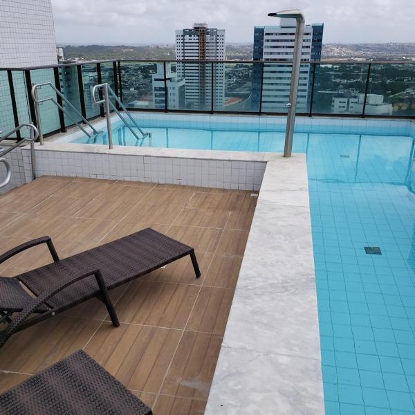 1007- flat tipo estúdio espaço inteiro em Boa Viagem, ao lado do Shopping Recife