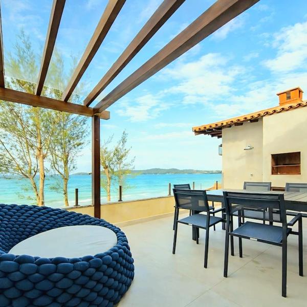 Casa Pe na Areia em Buzios com Vista Incrivel e Piscina