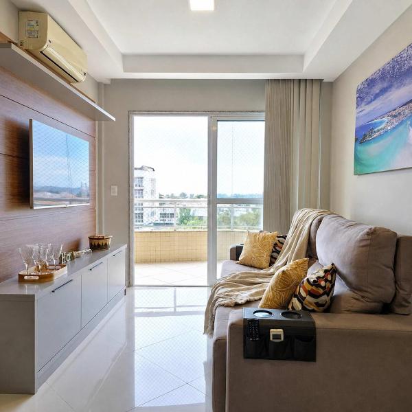 Apartamento 2 Quartos a 4 min de Carro da Praia das Dunas Ar e Garagem