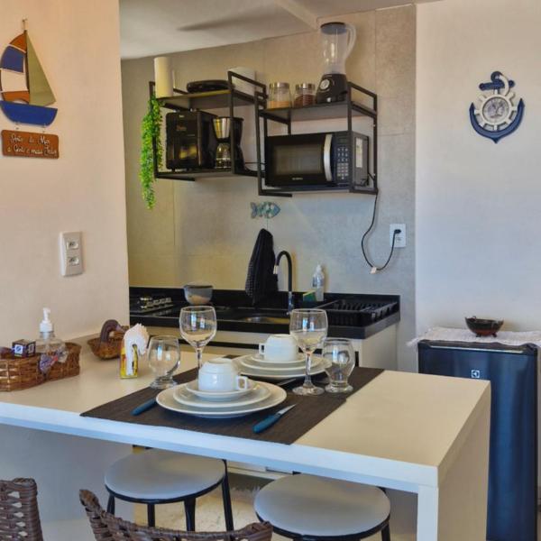 Flat Belo Mar - apto novo com varanda e vista mar - Foto 3