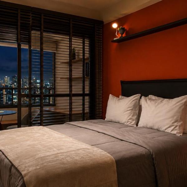 Panoramic studio 50 meters from the subway - São Paulo City