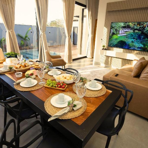 Casa Ampla com Piscina e Churrasco em Bonito-MS