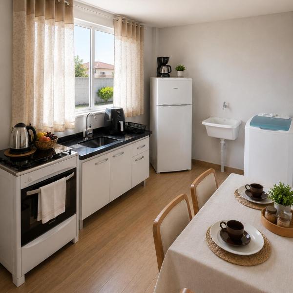 Hotel Cascavel - Apartamentos com Cozinha, Ar-Condicionado e Estacionamento - Foto 4