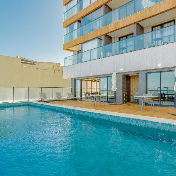 PB08 Studio Vista Mar Cond c/ Piscina 30m da praia - Foto 4