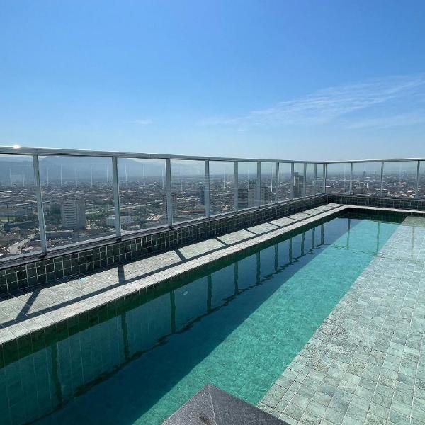 Apê completo c/ Wi-Fi, varanda, piscina e academia
