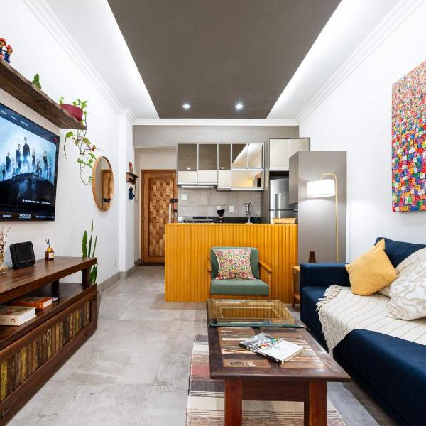 Apartamento em Copa a uma Quadra da Praia com 3 quartos