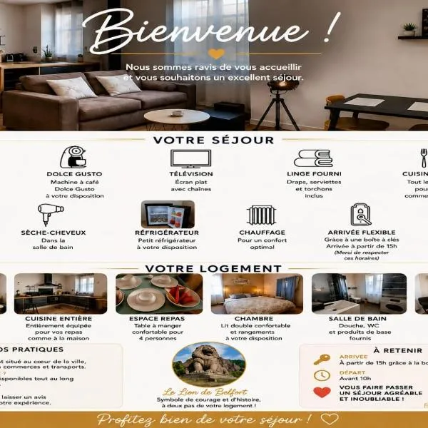 Escale meublée, hotel a Belfort