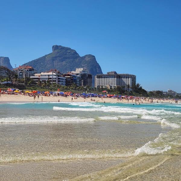 Apartamento Barramares Flat - Condomínio em frente à praia da Barra da Tijuca