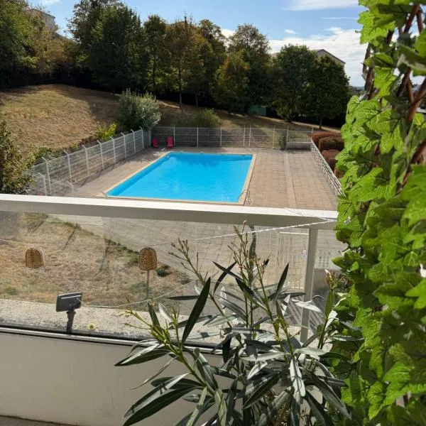 Besançon- Appart avec balcon et piscine pour Groupe pro et famille, khách sạn ở Besançon