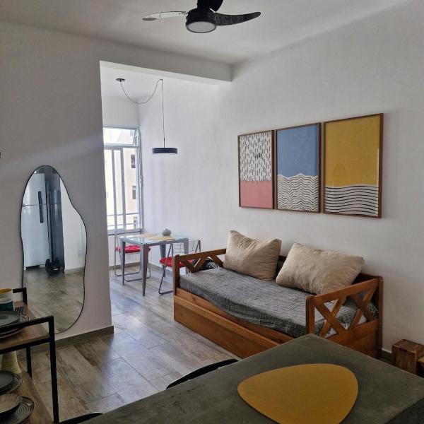 Bedroom and living room 100 meters from the beach