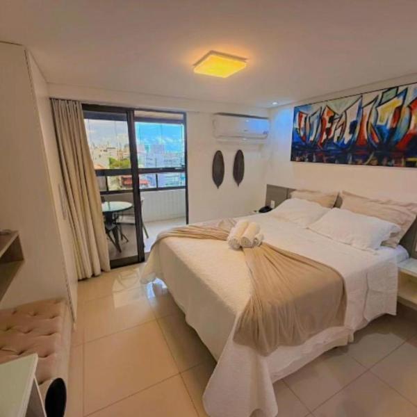 FLAT with balcony and sea view in Praia Cabo Branco