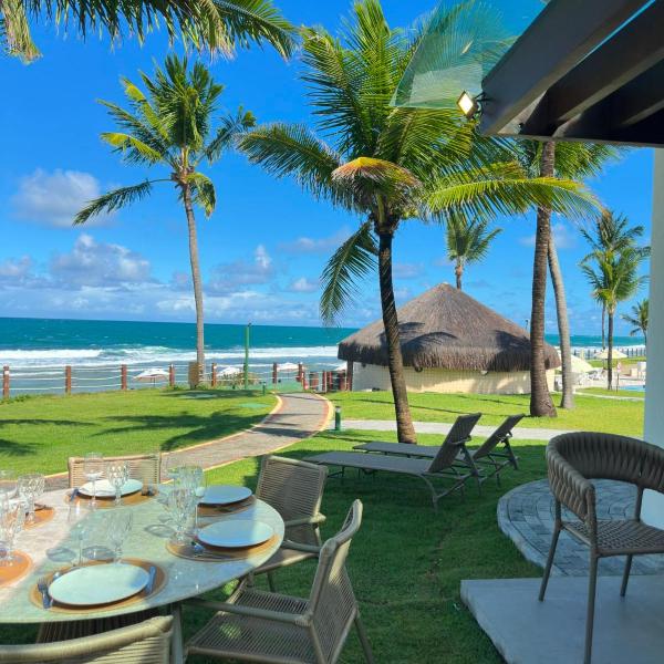 Luxuoso Bangalô beira mar- Pé na areia - 3 qts no Beach Class Resort - Foto 3