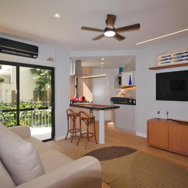 Apartamento moderno com 2 quartos em apart-hotel