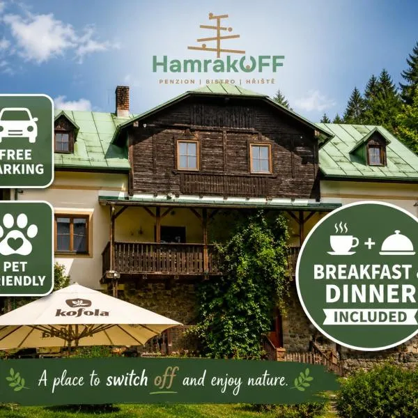 HamrákOFF penzion, bistro, kuličkodrom, hotel u gradu Kašperske Hori