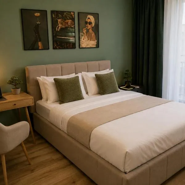 Green Studio Militari Residence Self Check-in & Private Parking, hotel i Roşu