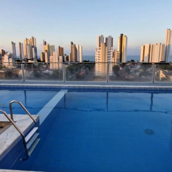 Manhattan Flat Piscina com vista mar e varanda - Foto 4