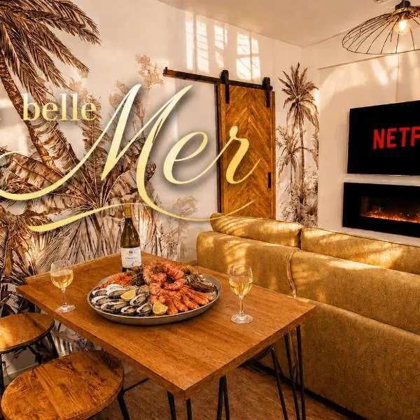 MRODBNB - Appart Neuf - Aperçu Mer - 25m Plage & Resto - Ciné - Cheminée - Popcorn, hotel v mestu Cancale