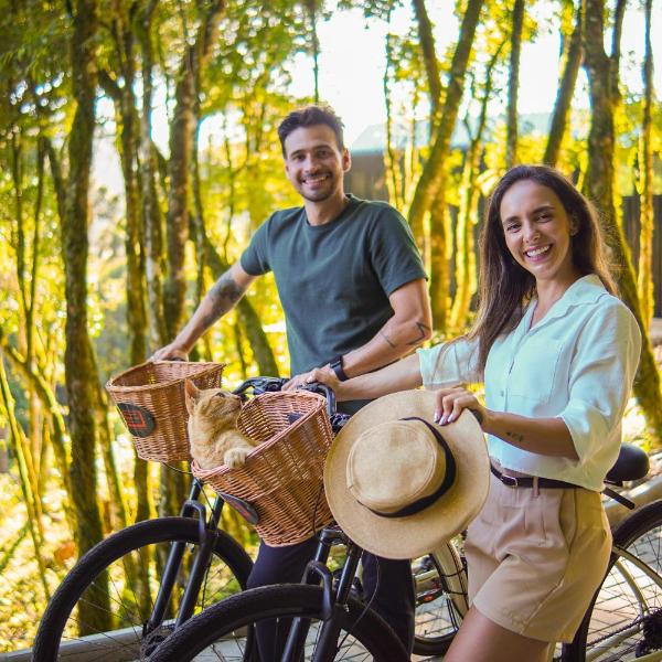 Cabana em Gramado RS Com Banheira e chuveiro duplo, na Serra Gaúcha, Para Casal, Somos Pet Friendly - Foto 3