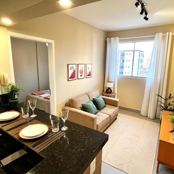 Apartamento Novo de 1 quarto no Centro - com garagem
