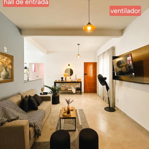 Casa nova 10 min Basílica 3 quartos com ar para 6 garagem