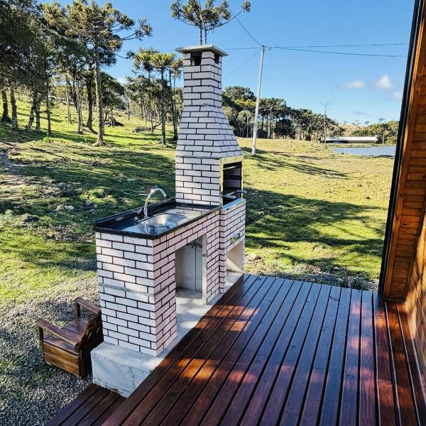 Cabana do Lago no Refúgio Lagoa Dourada
