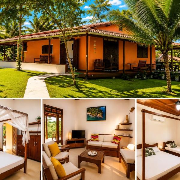 Casa ilha de Boipeba, há 5 min do mar