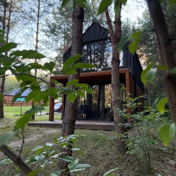 DOMEK LABA CHAŃCZA nad zalewem, w lesie z opcją balii, jacuzzi NA WYŁĄCZNOŚĆ, wieczory panieńskie,ANTRESOLA, hotel a Życiny