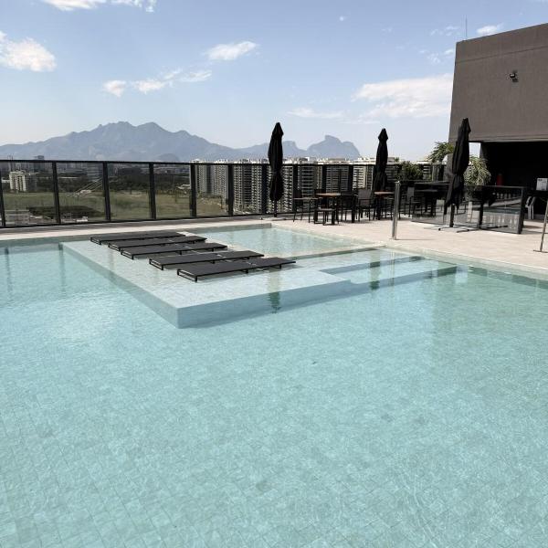 Apt completo, 2 quartos, suíte, piscina, 5 min BRT Rock in Rio - Foto 3