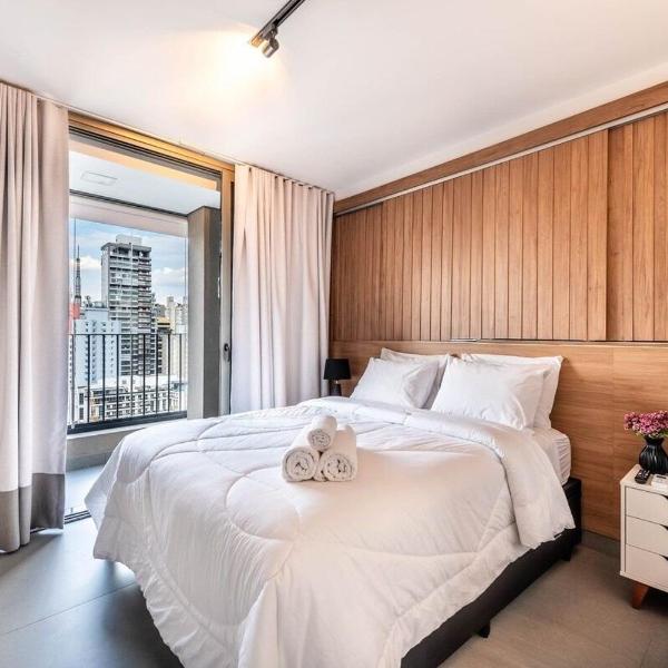 BHaus Family Jardins VN Melo Alves | Grand Apartment Deluxe 70m2 com Linda Vista | 19o andar | Cama Queen | Próximo à Oscar Freire e Metrô | Academia | Piscina | Coworking | Lavanderia | Vaga de Garagem | Acomoda 3 pessoas | ma192 - Foto 2