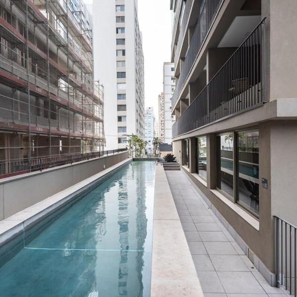 BHaus Family Jardins VN Melo Alves | Grand Apartment Deluxe 70m2 com Linda Vista | 19o andar | Cama Queen | Próximo à Oscar Freire e Metrô | Academia | Piscina | Coworking | Lavanderia | Vaga de Garagem | Acomoda 3 pessoas | ma192 - Foto 4