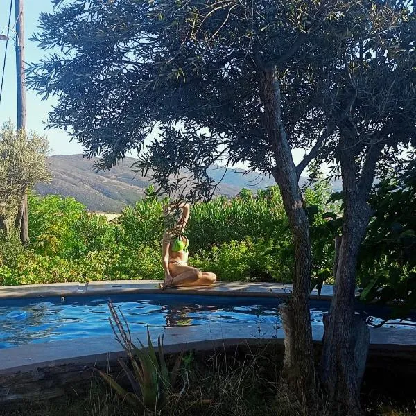 Kalliberry Cycladic Stone House Elissavet with private pool, nice view and fantastic sunsets, hotel v mestu Gavrion