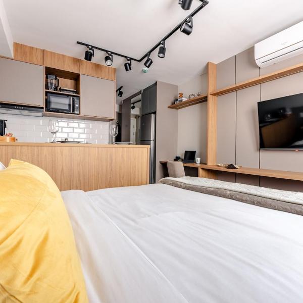 Apê Moderno, Cama Queen, Smart TV, Ar - Foto 4