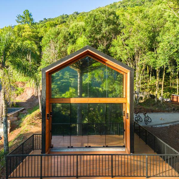 Cabana em Gramado RS Com Banheira e chuveiro duplo, na Serra Gaúcha, Para Casal, Somos Pet Friendly - Foto 4