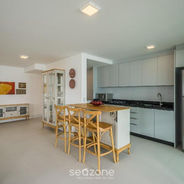 Apt 3Qt c/ Vista mar e churrasq. SHC1601