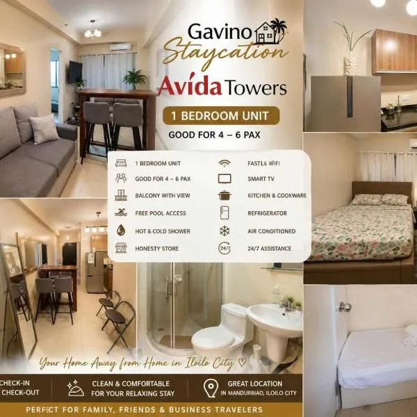 816 Avida Atria Tower 3 Come, Central, Cozy，伊洛伊洛的飯店