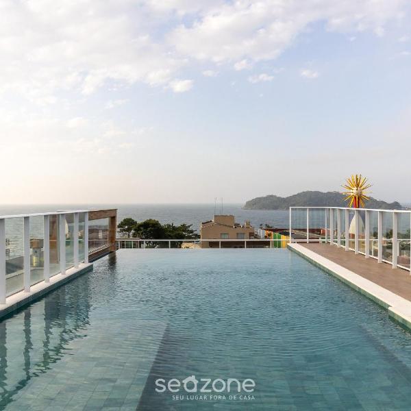 Apto c/ Jacuzzi a 350m do mar em Bombinhas VEC117