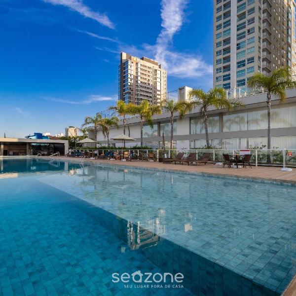 Apt 3Q Cond. Pé na Areia churrasq jacuzzi SHC0905