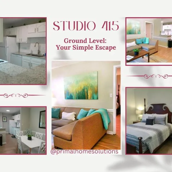 Studio 415 Spring Lake - Fayetteville near Fort Bragg - Studio 415 - Ground Level Your Simple Escape - Perfect for short or long-term stays, hotel in Spring Lake