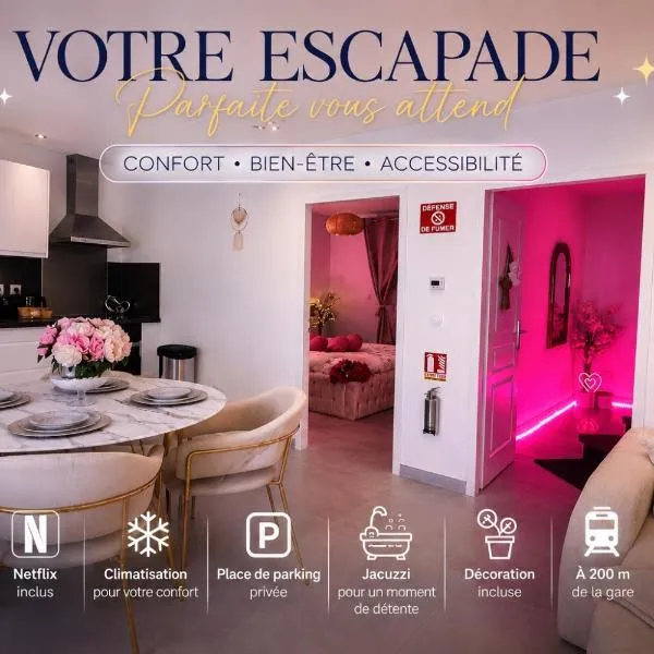 Suite Jacuzzi Giverny Paris, hotel a Freneuse