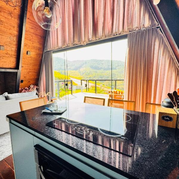 Chalé com Hidro, Lareira e Vista para o Vale - Foto 4